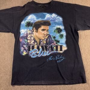 Vintage 90s Elvis Presley Blue Hawaii T-shirt Faded XL Licensed